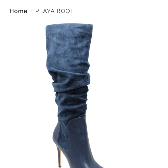 Playa Boot Women's Blue Knee-High Boots - Picture 1 of 2